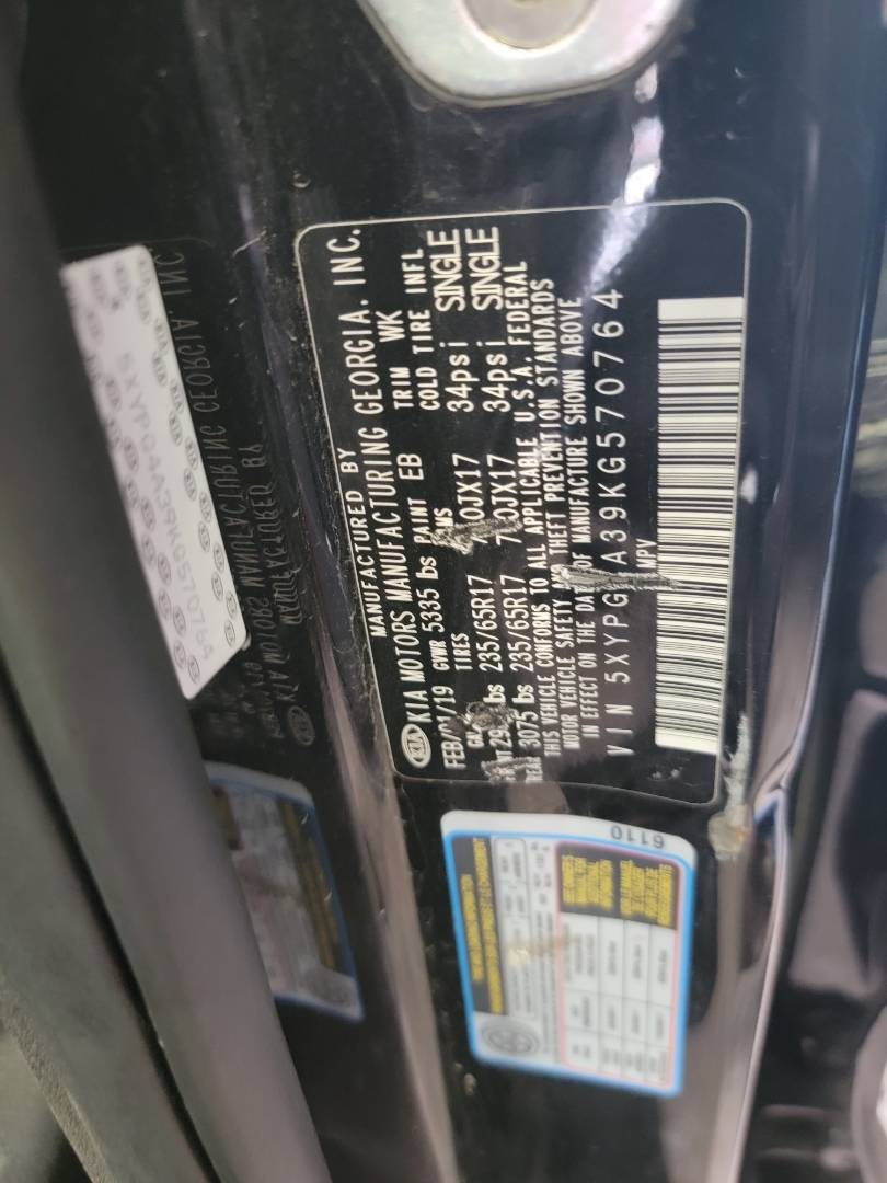 2019 KIA SORENTO — 76571 Miles — Lot 543212101 - Marhaba Auctions Used Cars - Image 9