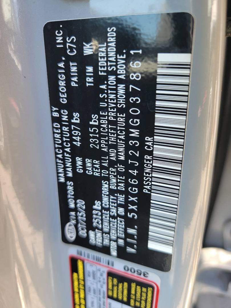 2021 KIA K5 — 59344 Miles — Lot G037861 - Marhaba Auctions Used Cars - Image 10