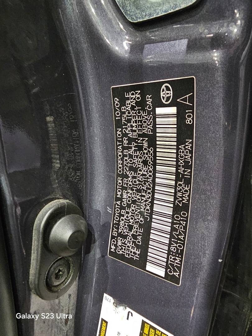 2010 TOYOTA PRIUS — 349639 Miles — Lot 069556 — Souq - Marhaba Auctions Used Cars - Image 9