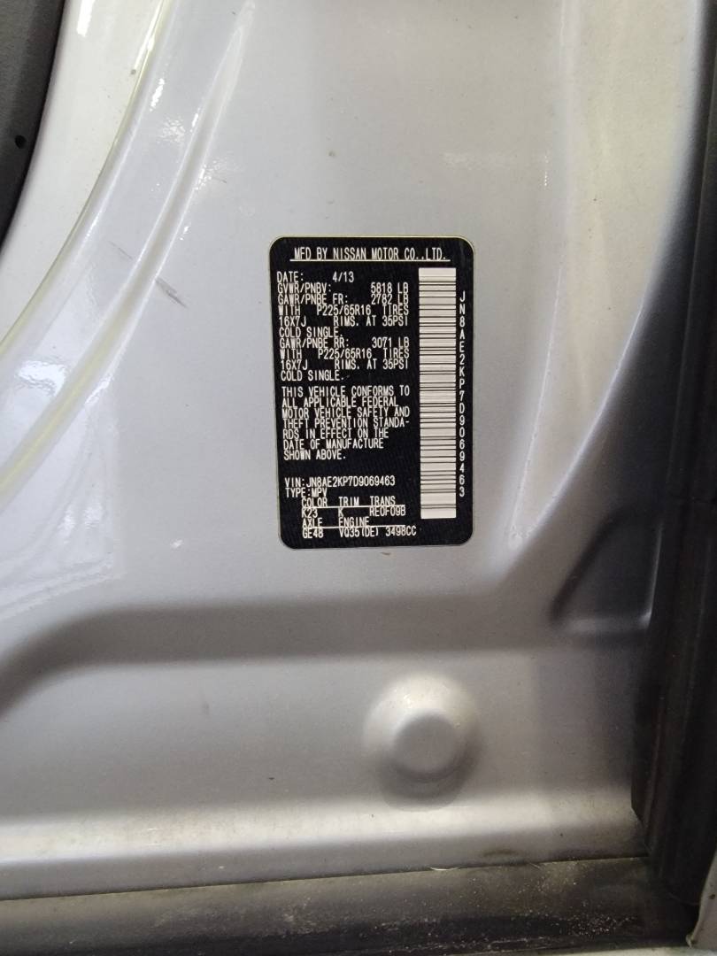 2013 NISSAN QUEST — 161824 Miles — Lot 7D9069463 — Main - Marhaba Auctions Used Cars - Image 9