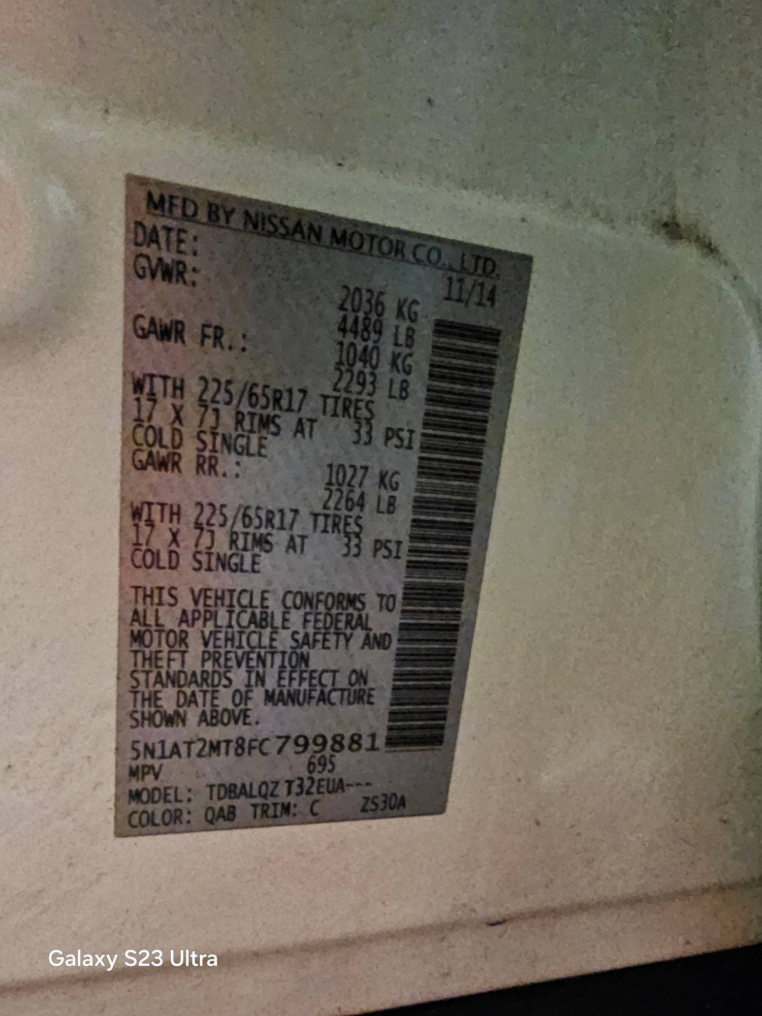 NISSAN ROGUE 2015 - Marhaba Auction Used Cars - Image 9