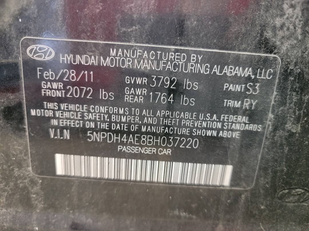 2011 HYUNDAI ELANTRA — 149398 Miles — Lot 67942363 - Marhaba Auctions Used Cars - Image 8