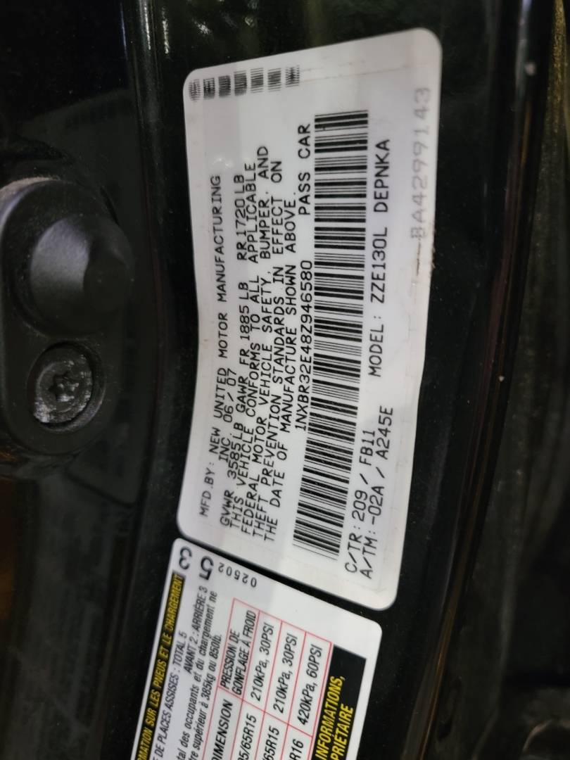 2008 TOYOTA COROLLA — 175558 Miles — Lot 37680634 - Marhaba Auctions Used Cars - Image 10