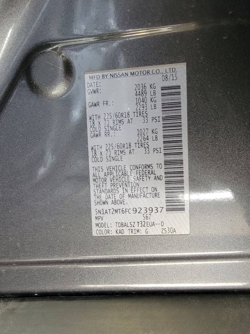 2015 NISSAN ROGUE — Lot C923937 — Main - Marhaba Auctions Used Cars - Image 10