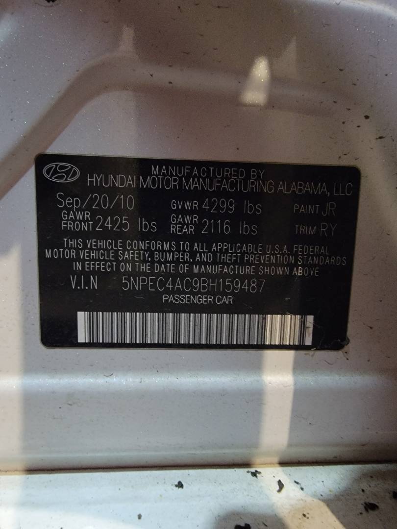 2011 HYUNDAI SONATA — 154261 Miles — Lot 64697474 — Main - Marhaba Auctions Used Cars - Image 11