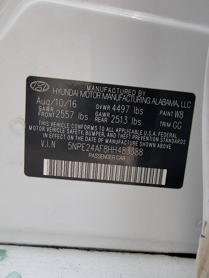 2017 HYUNDAI SONATA — 145514 Miles — Lot H483388 — Main - Marhaba Auctions Used Cars - Image 10