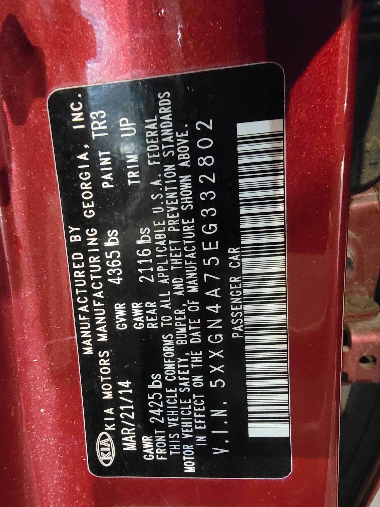 KIA OPTIMA 2014 - Marhaba Auction Used Cars - Image 8