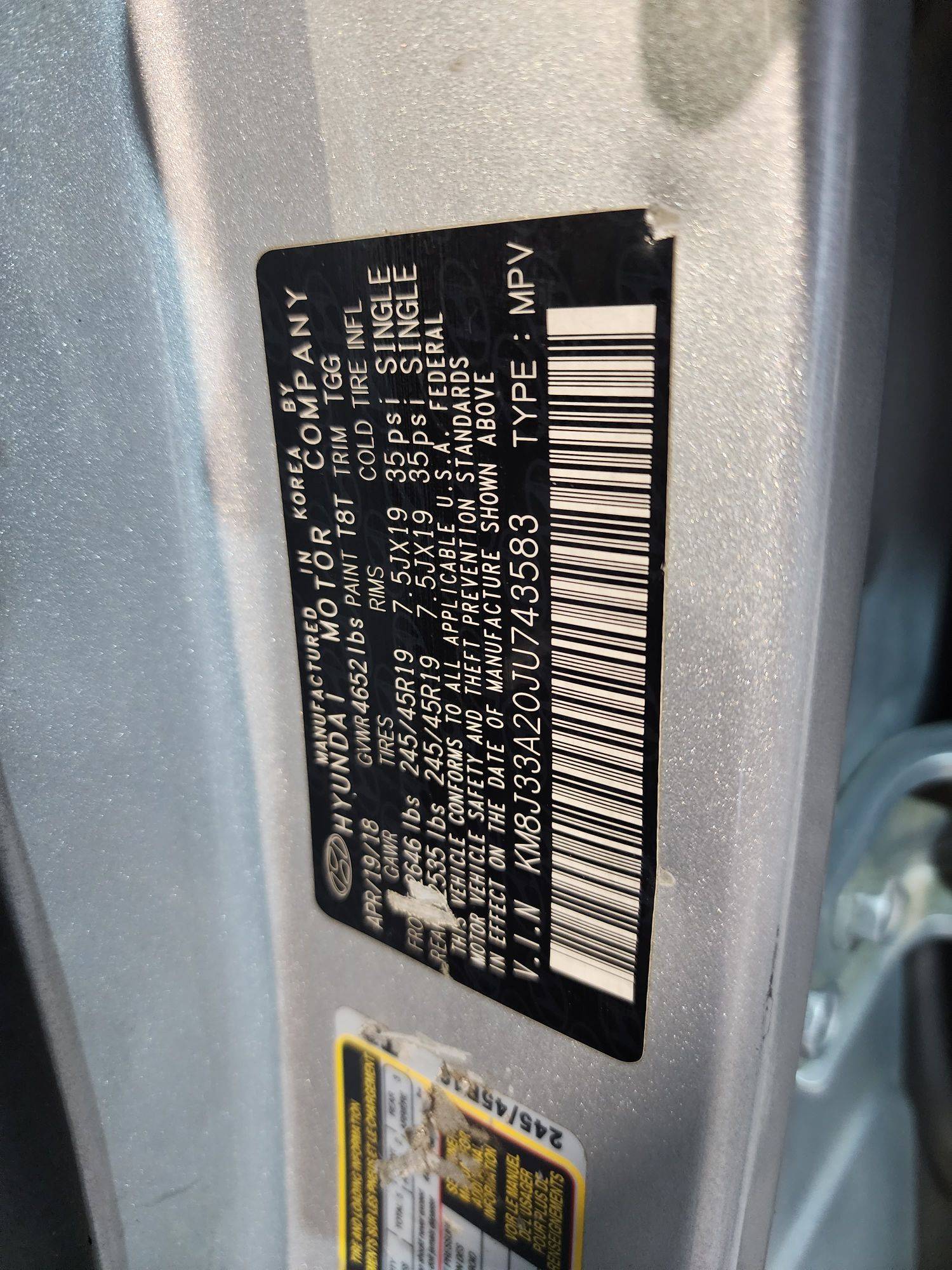 HYUNDAI TUCSON 2018 - Marhaba Auction Used Cars - Image 11