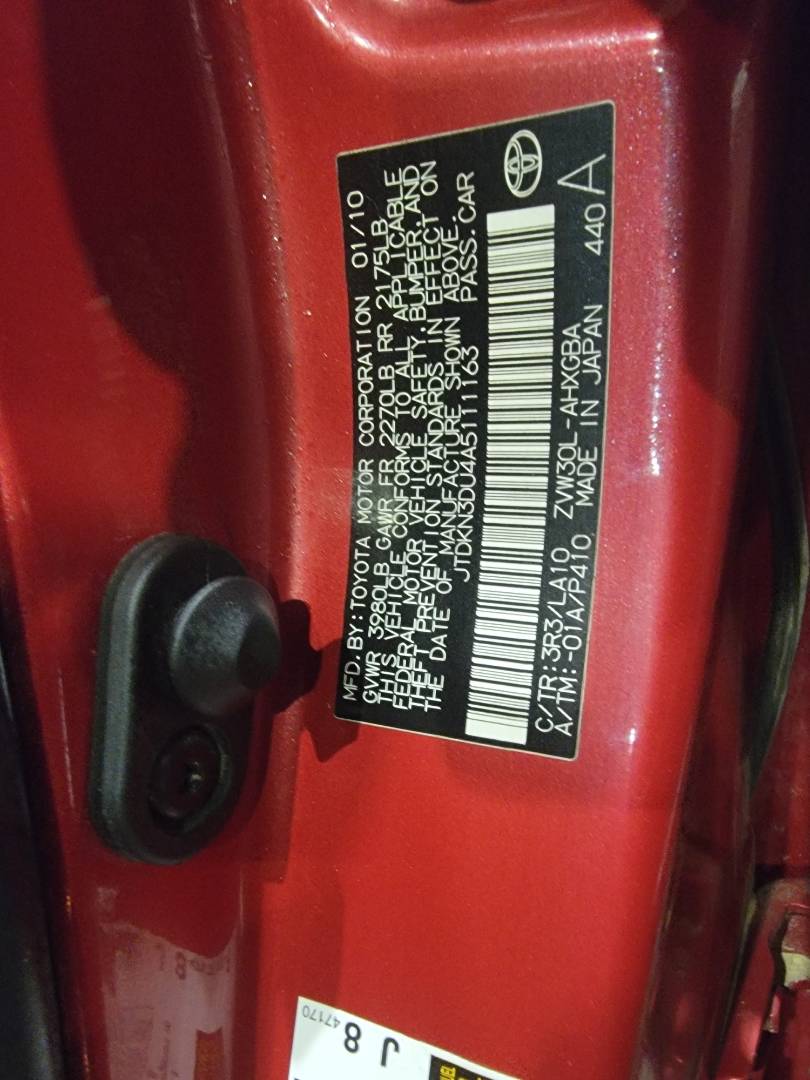 2010 TOYOTA PRIUS — 150740 Miles — Lot A5111163 - Marhaba Auctions Used Cars - Image 10