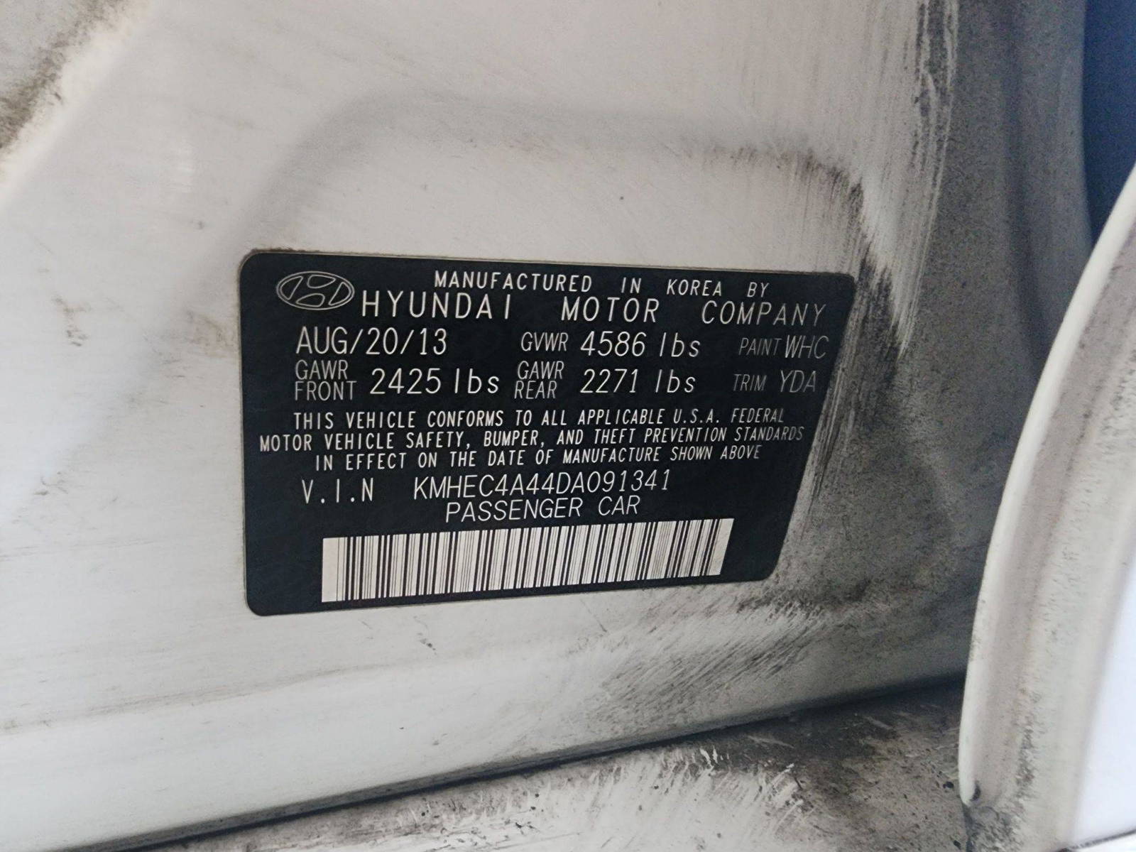 2013 HYUNDAI SONATA — 152099 Miles — Lot 48180784 — Souq - Marhaba Auctions Used Cars - Image 8