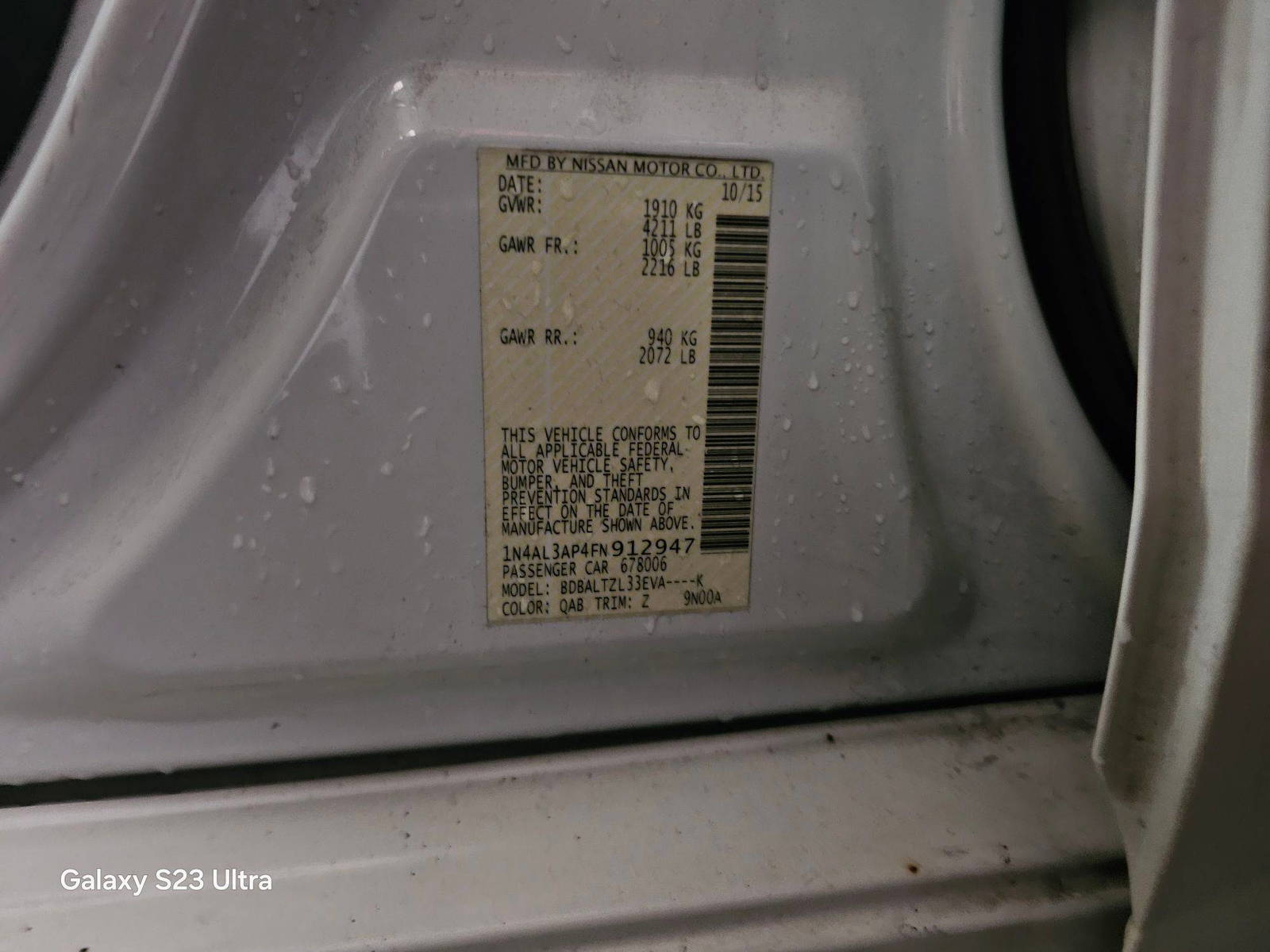 NISSAN ALTIMA 2015 - Marhaba Auction Used Cars - Image 9