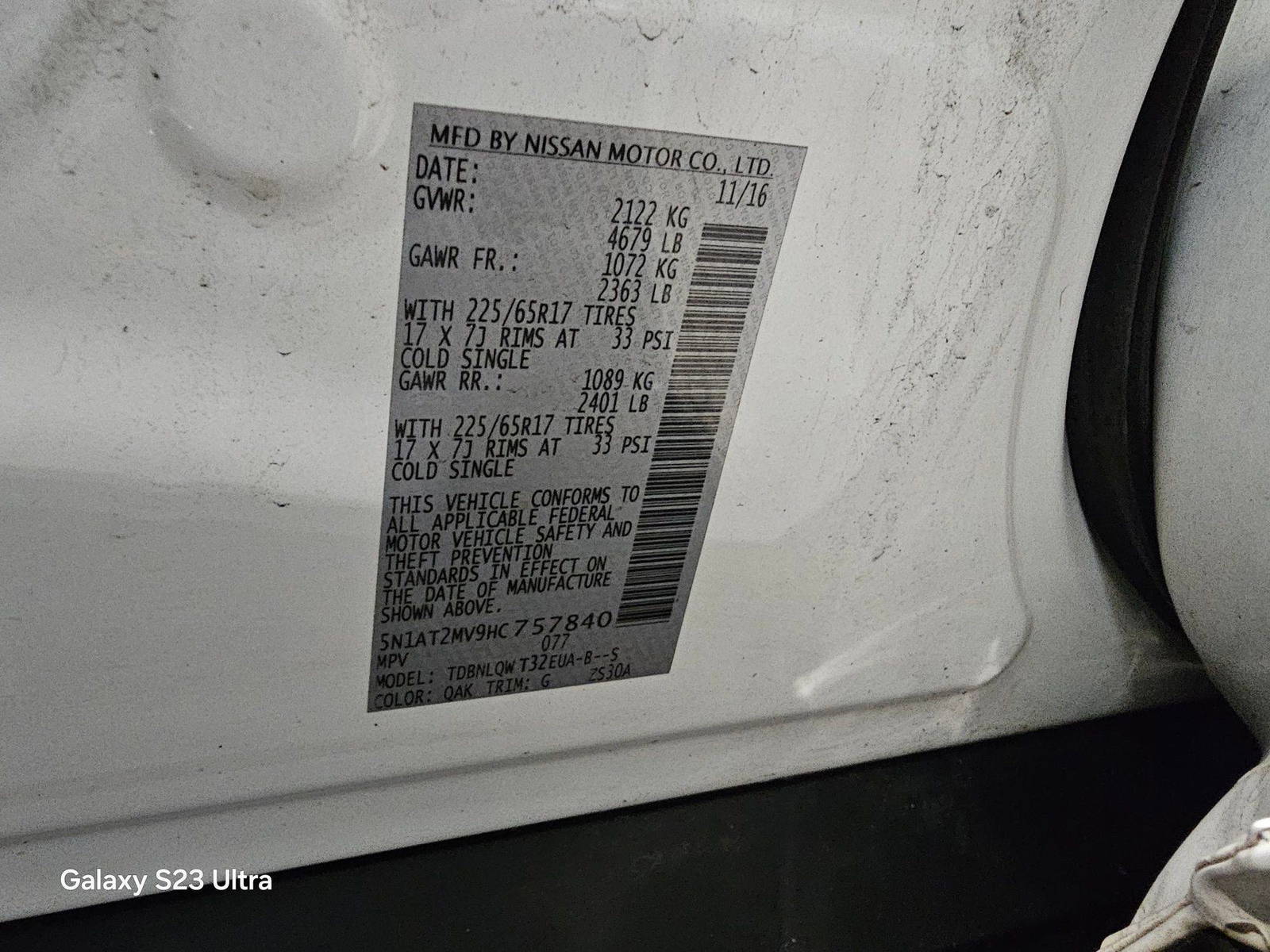 NISSAN ROGUE 2017 - Marhaba Auction Used Cars - Image 10