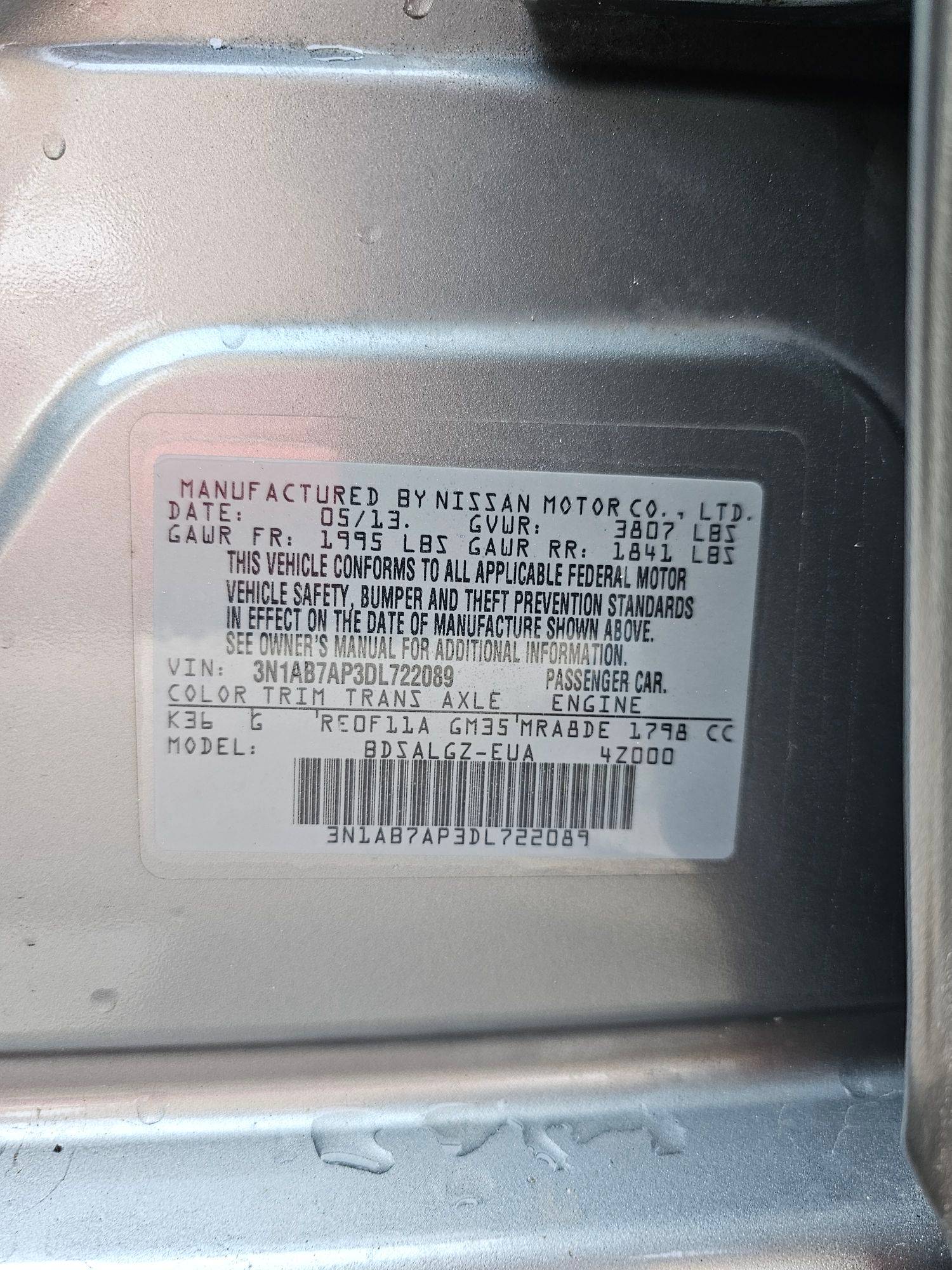 2013 NISSAN SENTRA — 136177 Miles — Lot 3DL722089 — Souq - Marhaba Auctions Used Cars - Image 10