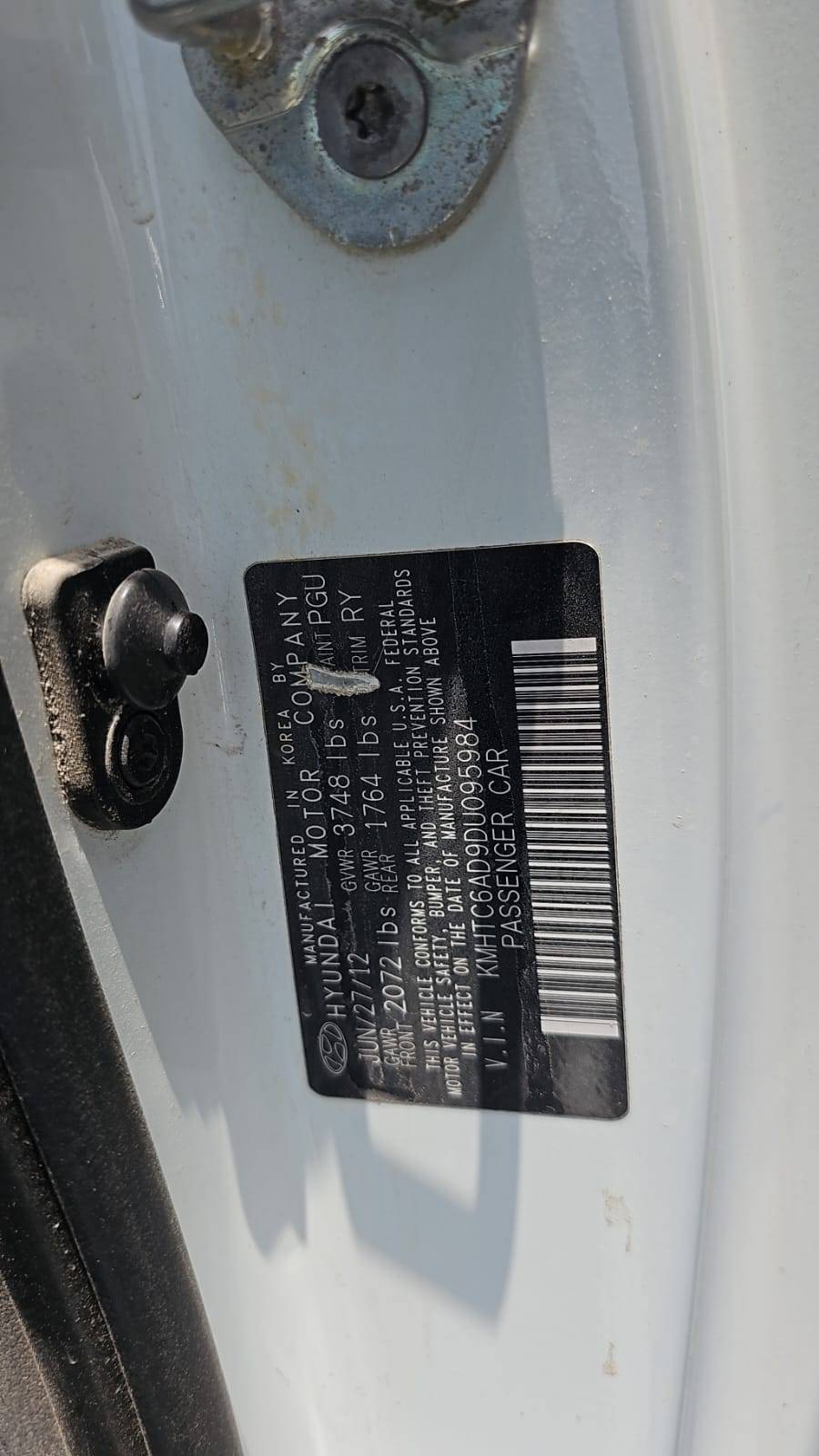 2013 HYUNDAI VELOSTER — 225526 Miles — Lot DU095984 — Souq - Marhaba Auctions Used Cars - Image 11