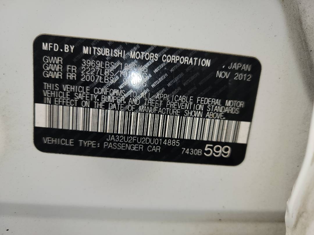 2013 MITSUBISHI LANCER — 171698 Miles — Lot 37691875 - Marhaba Auctions Used Cars - Image 9