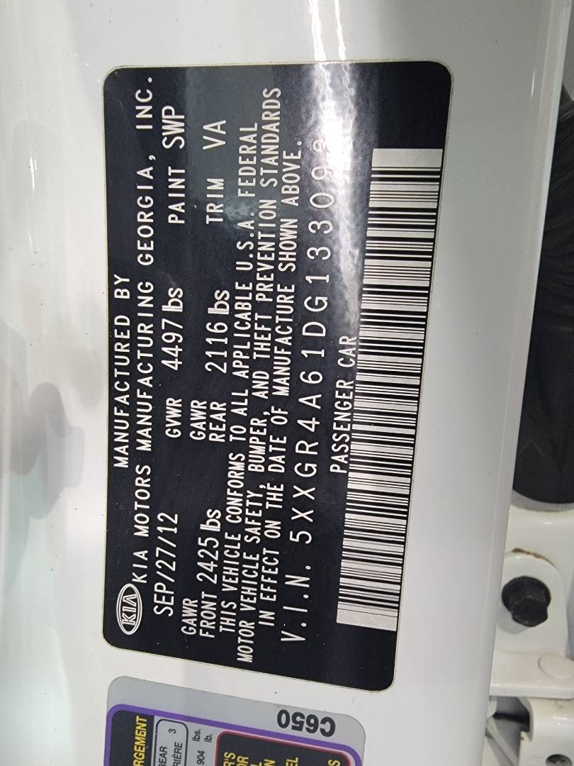 2013 KIA OPTIMA — 185350 Miles — Lot G133093 - Marhaba Auctions Used Cars - Image 3