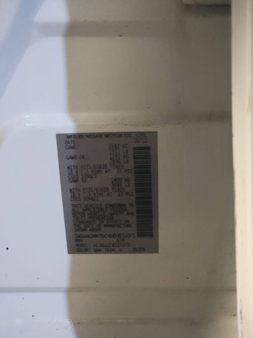 NISSAN PATHFINDER 2013 - Marhaba Auction Used Cars - Image 9