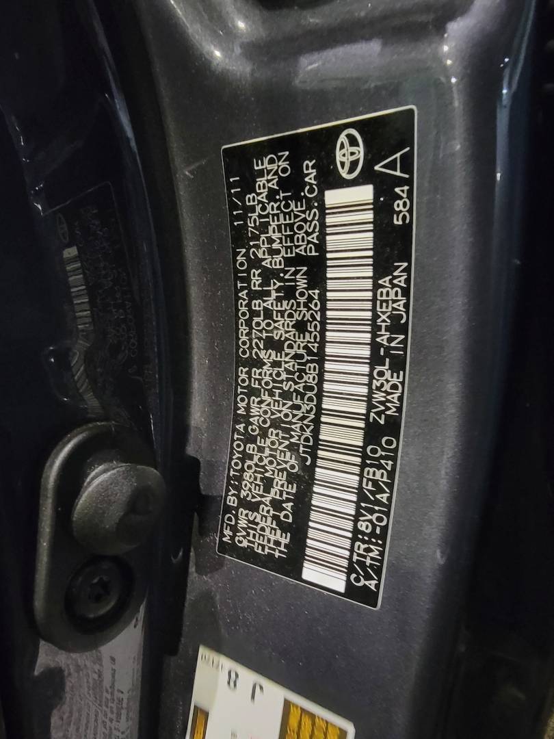 2011 TOYOTA PRIUS — 151725 Miles — Lot 1455264 — Main - Marhaba Auctions Used Cars - Image 9