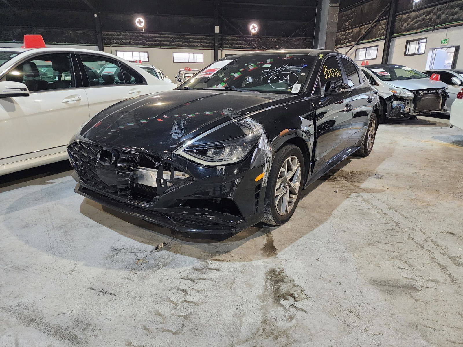 2020 HYUNDAI SONATA — 76395 Miles — Lot H036692 — Al Quoz - Marhaba Auctions Used Cars - Image 3