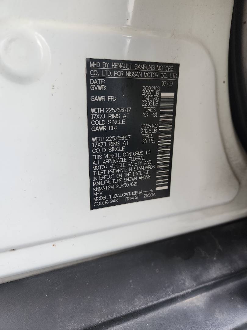 2020 NISSAN ROGUE — 93717 Miles — Lot P507621 - Marhaba Auctions Used Cars - Image 4