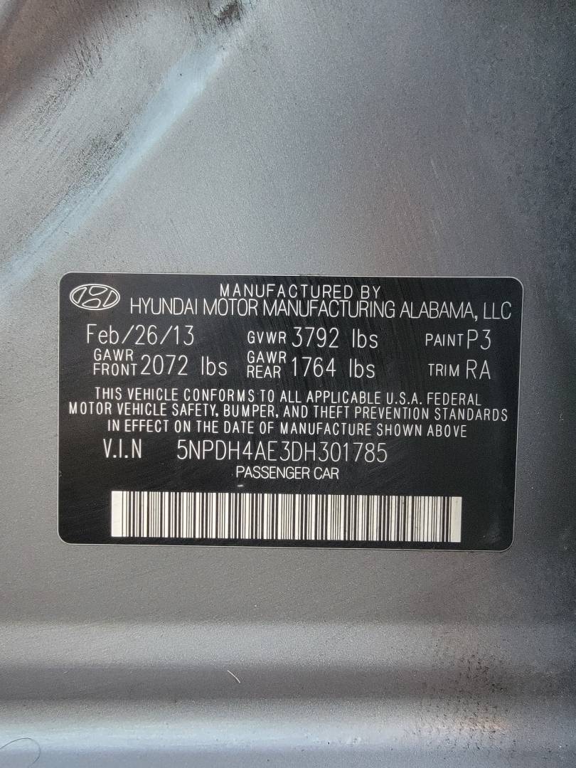 2013 HYUNDAI ELANTRA — 214303 Miles — Lot 39543372 — Main - Marhaba Auctions Used Cars - Image 10