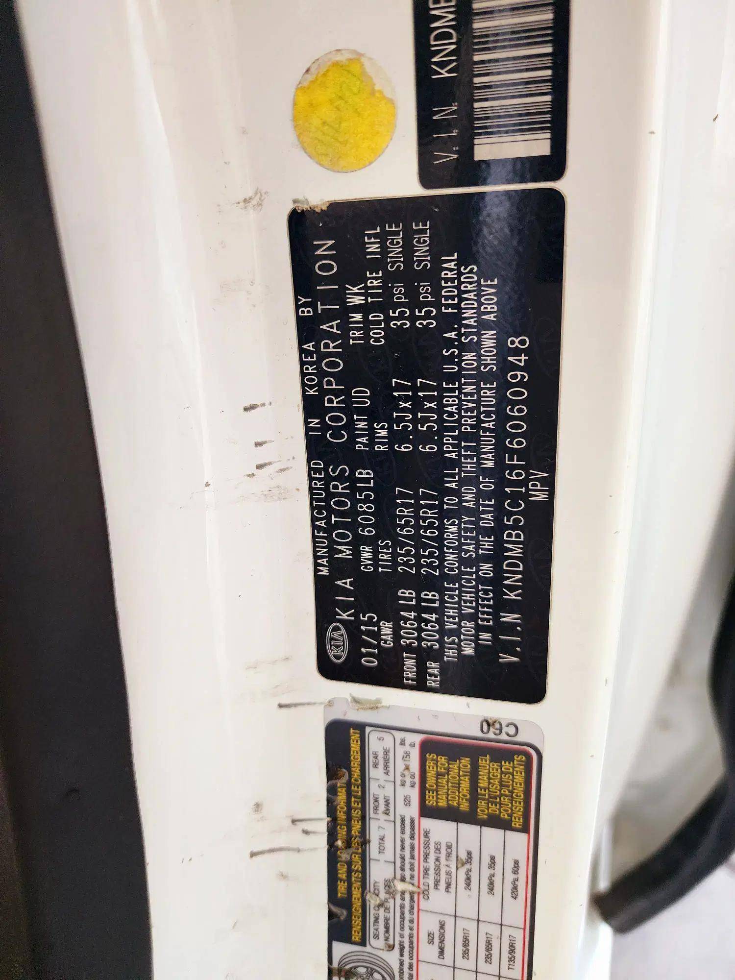 KIA SEDONA 2015 - Marhaba Auction Used Cars - Image 9