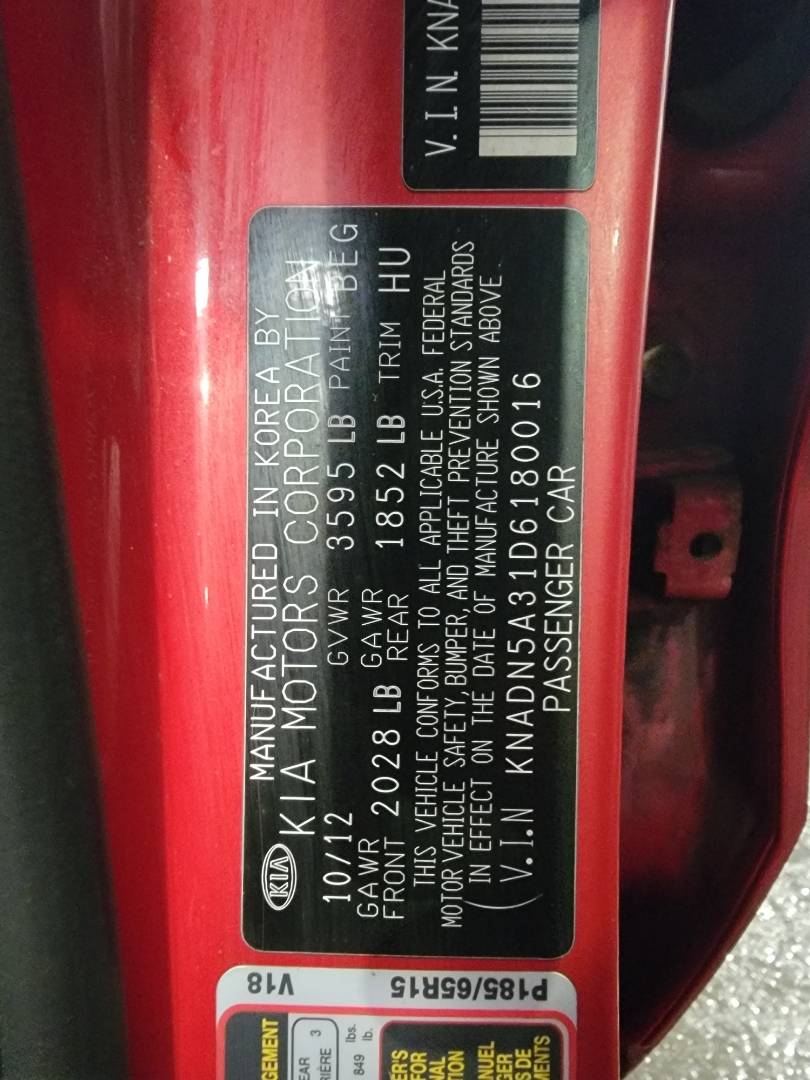 2013 KIA RIO — 159844 Miles — Lot 43535434 — Souq - Marhaba Auctions Used Cars - Image 9