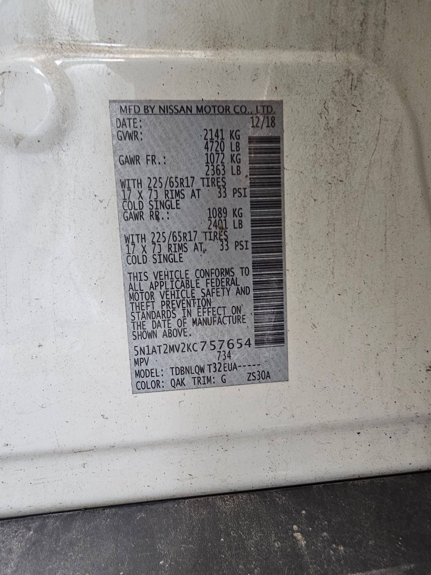 NISSAN ROGUE 2019 - Marhaba Auction Used Cars - Image 7