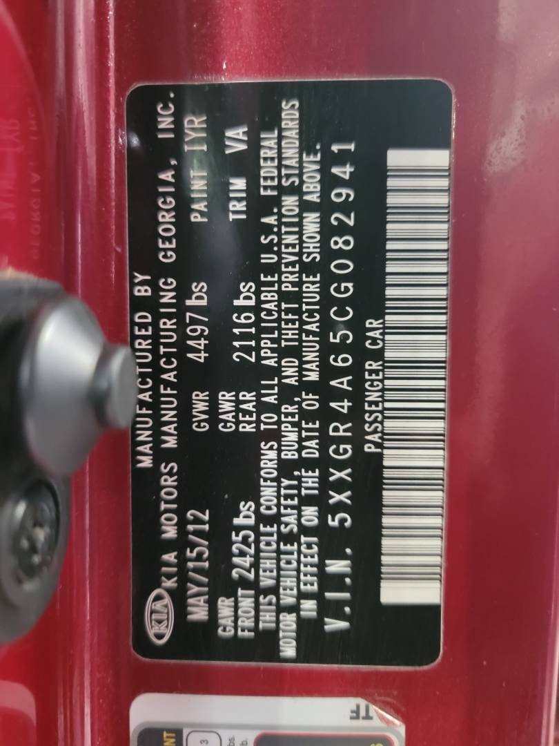 2012 KIA OPTIMA — 87158 Miles — Lot 70107872 - Marhaba Auctions Used Cars - Image 9