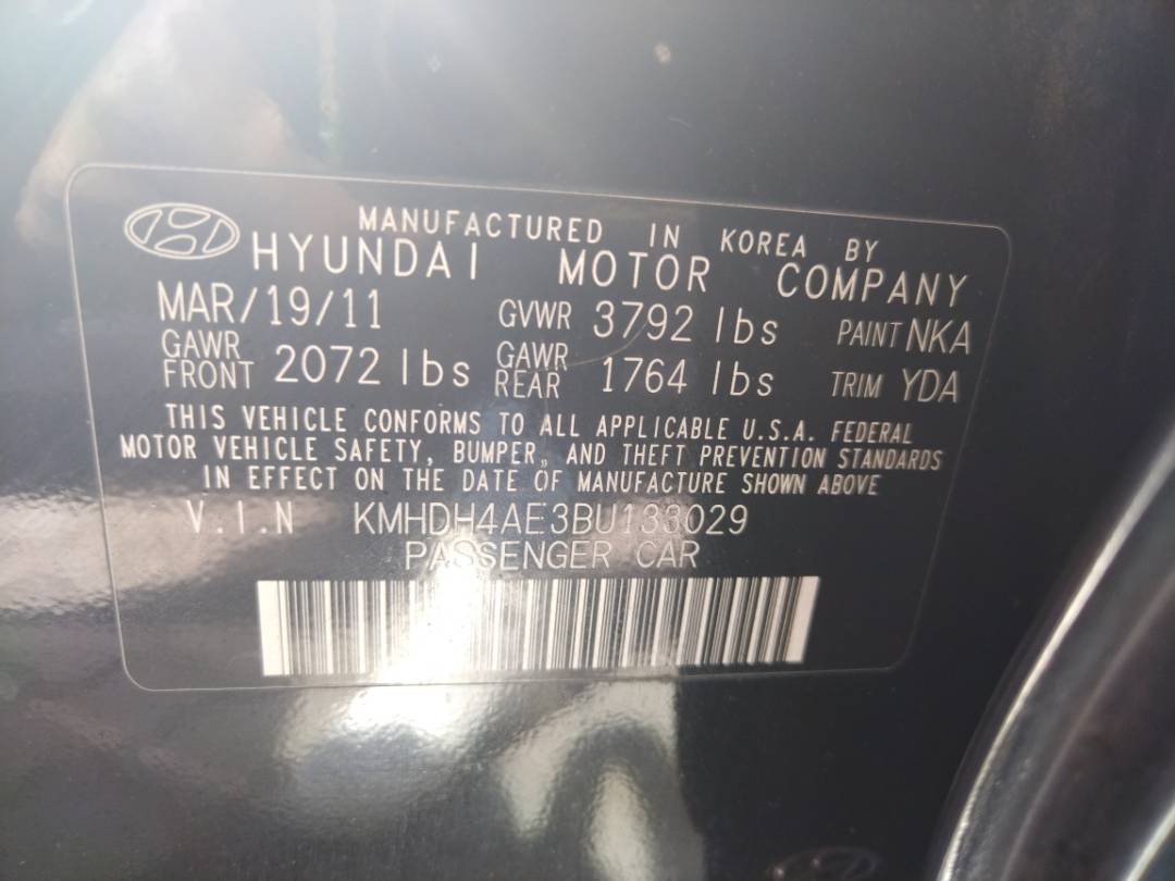 2011 HYUNDAI ELANTRA — 216407 Miles — Lot 72069933 - Marhaba Auctions Used Cars - Image 12
