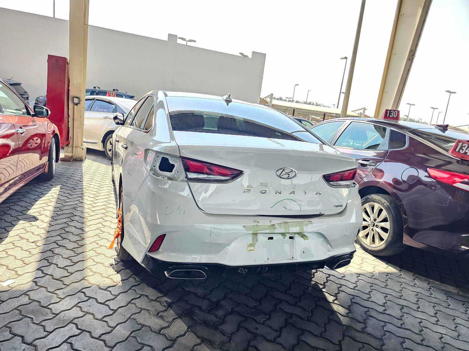 2018 HYUNDAI SONATA SPORT — 127343 KM — Lot 61824045 — Main - Marhaba Auctions Used Cars - Image 3