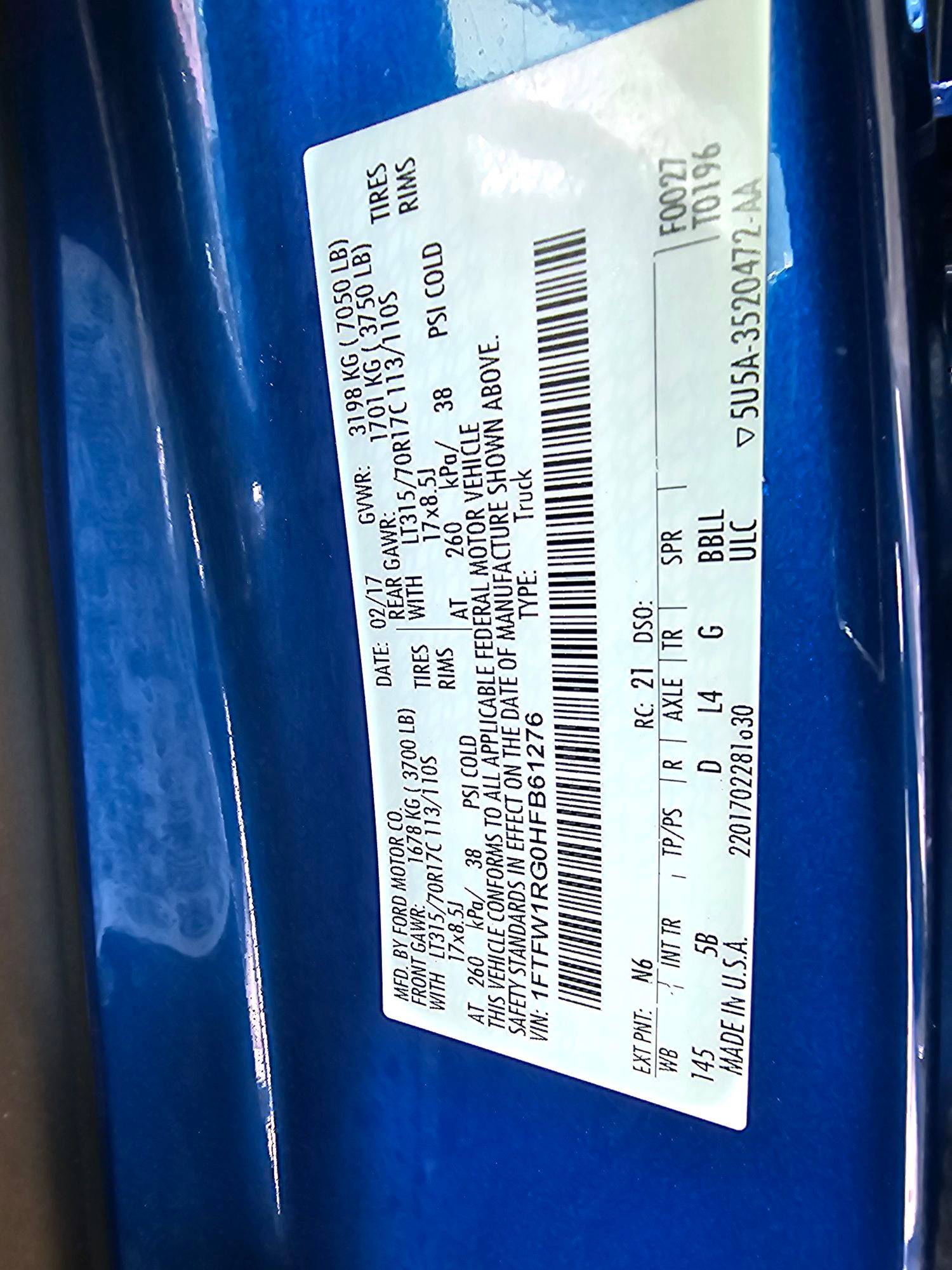 FORD F150 - Raptor 2017 - Marhaba Auction Used Cars - Image 11