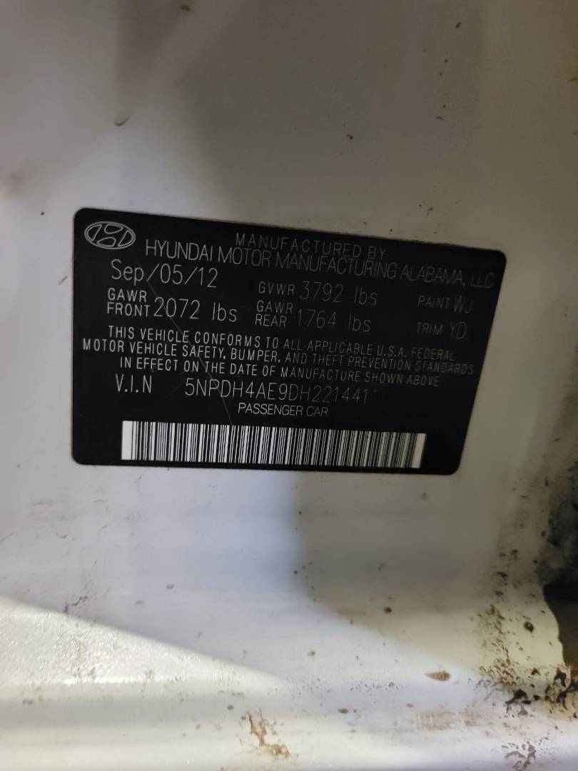 2013 HYUNDAI ELANTRA — 127674 Miles — Lot 221441 — Main - Marhaba Auctions Used Cars - Image 8