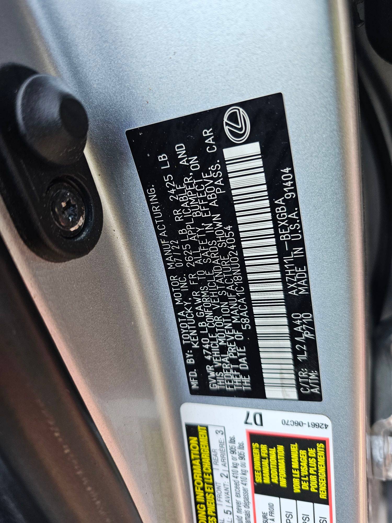 LEXUS ES 300H 2022 - Marhaba Auction Used Cars - Image 10