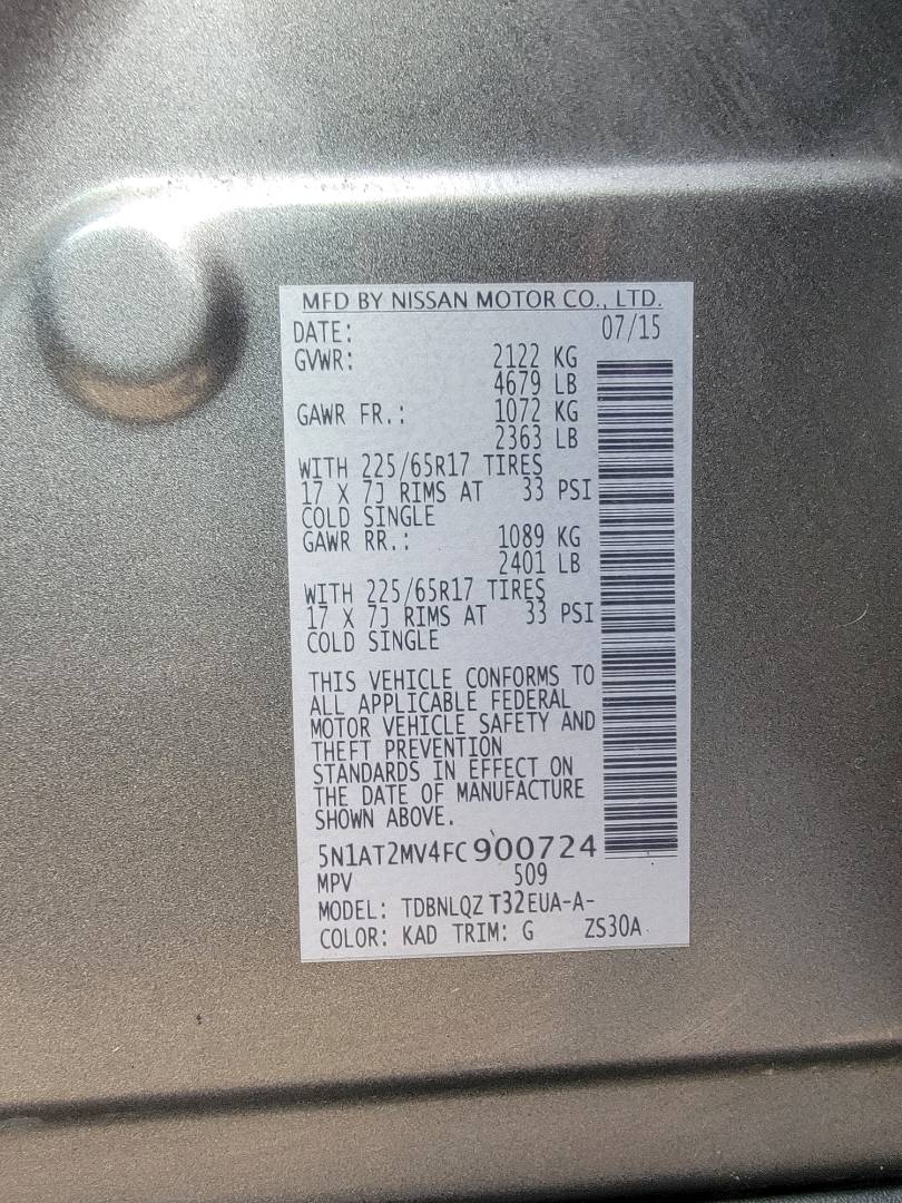 2015 NISSAN ROGUE — 91823 Miles — Lot C900724 — Main - Marhaba Auctions Used Cars - Image 9