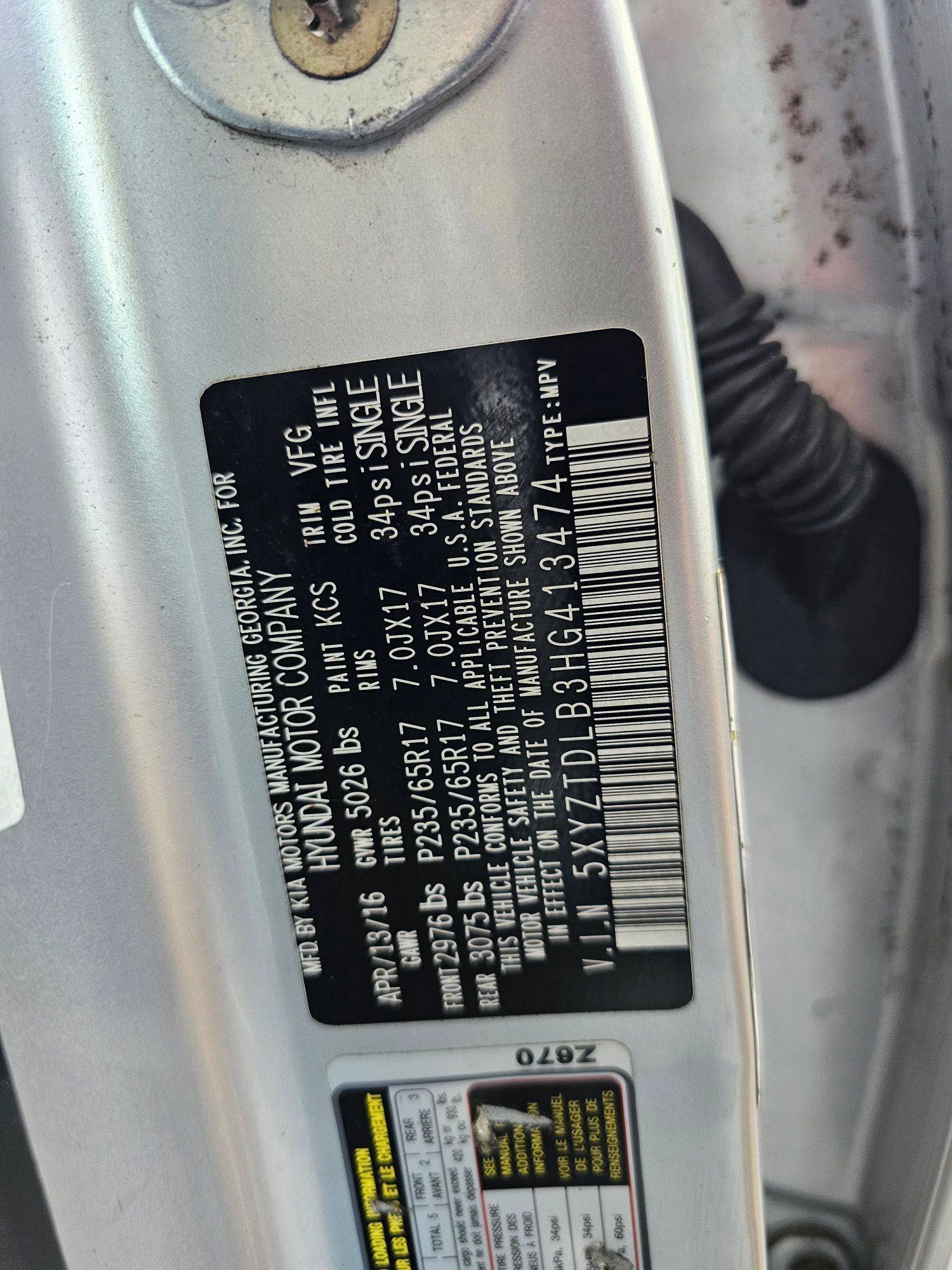 HYUNDAI SANTA FE 2017 - Marhaba Auction Used Cars - Image 9