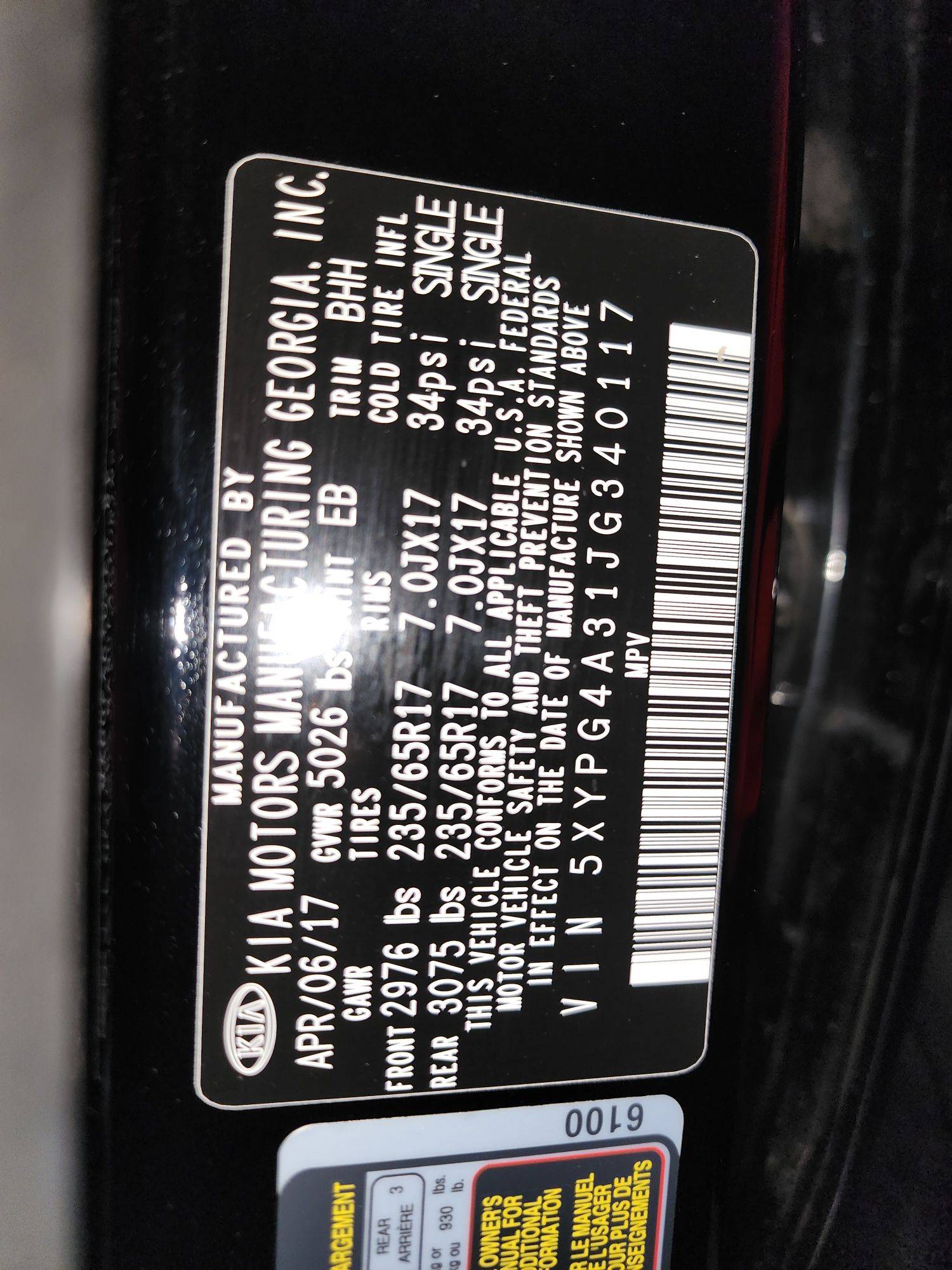 KIA SORENTO 2018 - Marhaba Auction Used Cars - Image 6