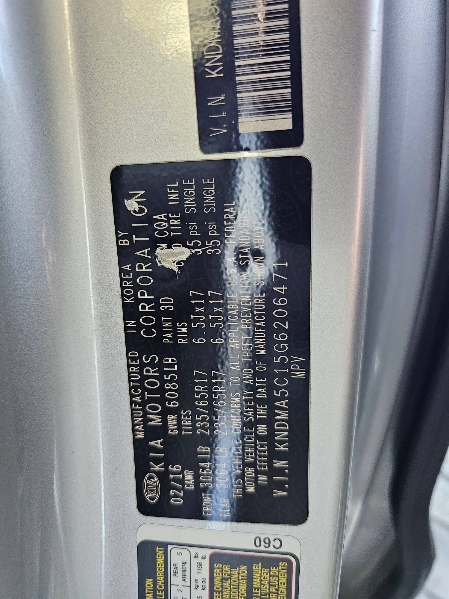 2016 KIA SEDONA — 143290 Miles — Lot 15G6206471 — Souq - Marhaba Auctions Used Cars - Image 11