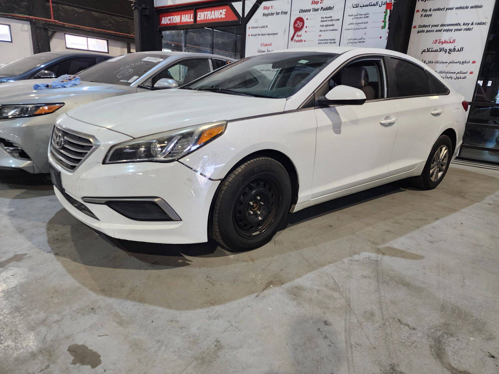 2017 HYUNDAI SONATA — 165047 Miles — Lot F8HH441478 — Al Quoz - Marhaba Auctions Used Cars - Image 3