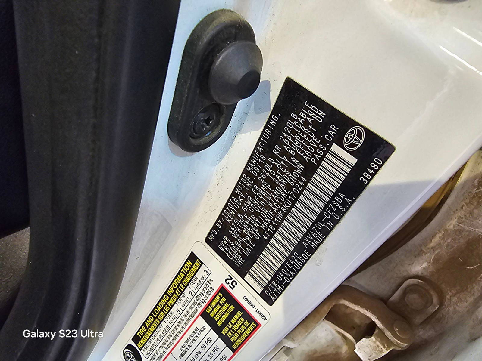 TOYOTA CAMRY 2019 - Marhaba Auction Used Cars - Image 9