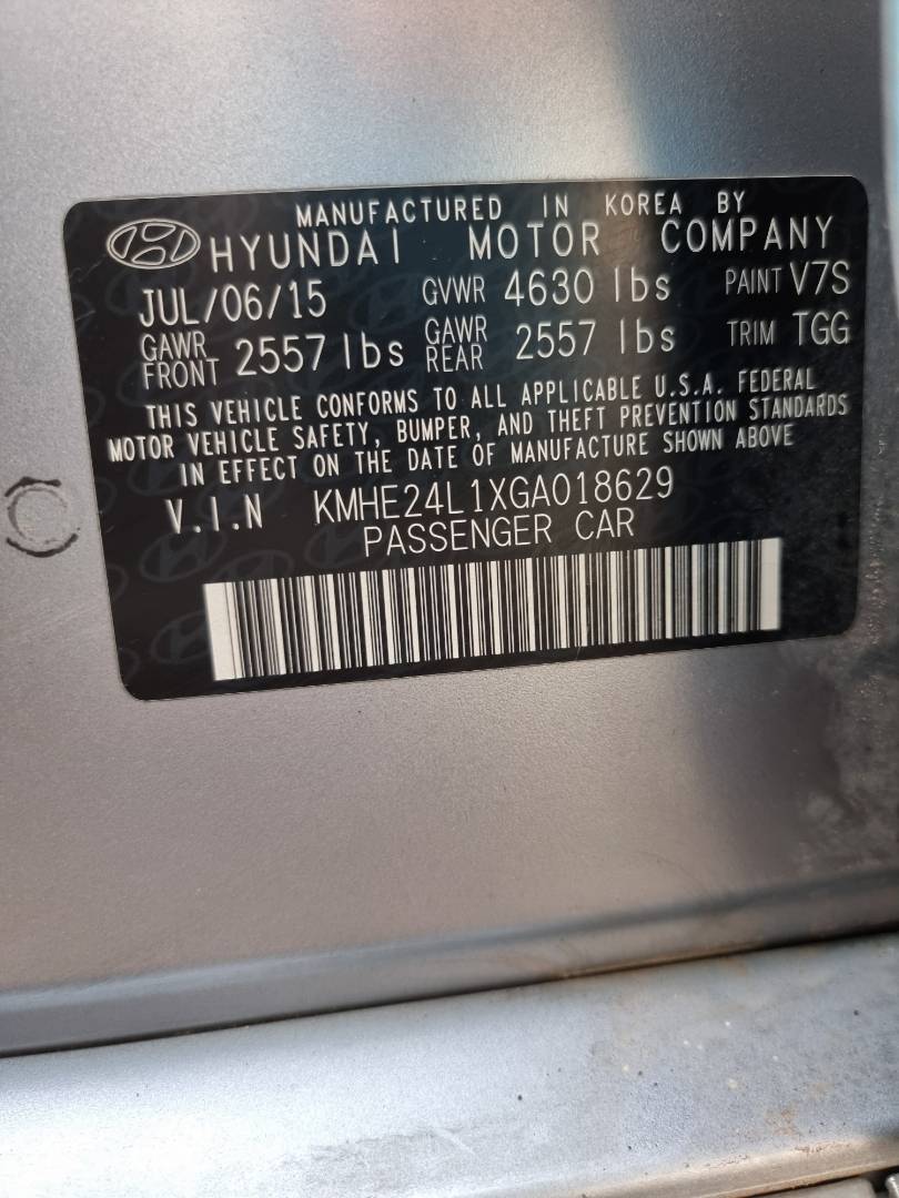 2016 HYUNDAI SONATA — 213545 Miles — Lot 214587 — Ind. 12 - Marhaba Auctions Used Cars - Image 5