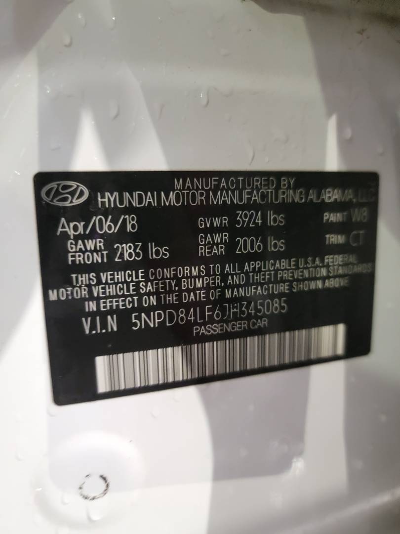2018 HYUNDAI ELANTRA — 126419 Miles — Lot 70977843 - Marhaba Auctions Used Cars - Image 11