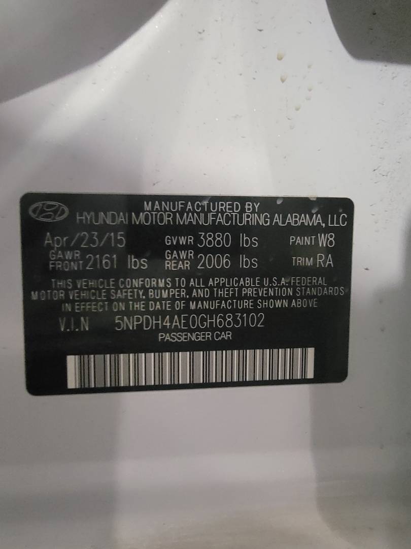 2016 HYUNDAI ELANTRA — 175300 Miles — Lot 73037444 — Main - Marhaba Auctions Used Cars - Image 9