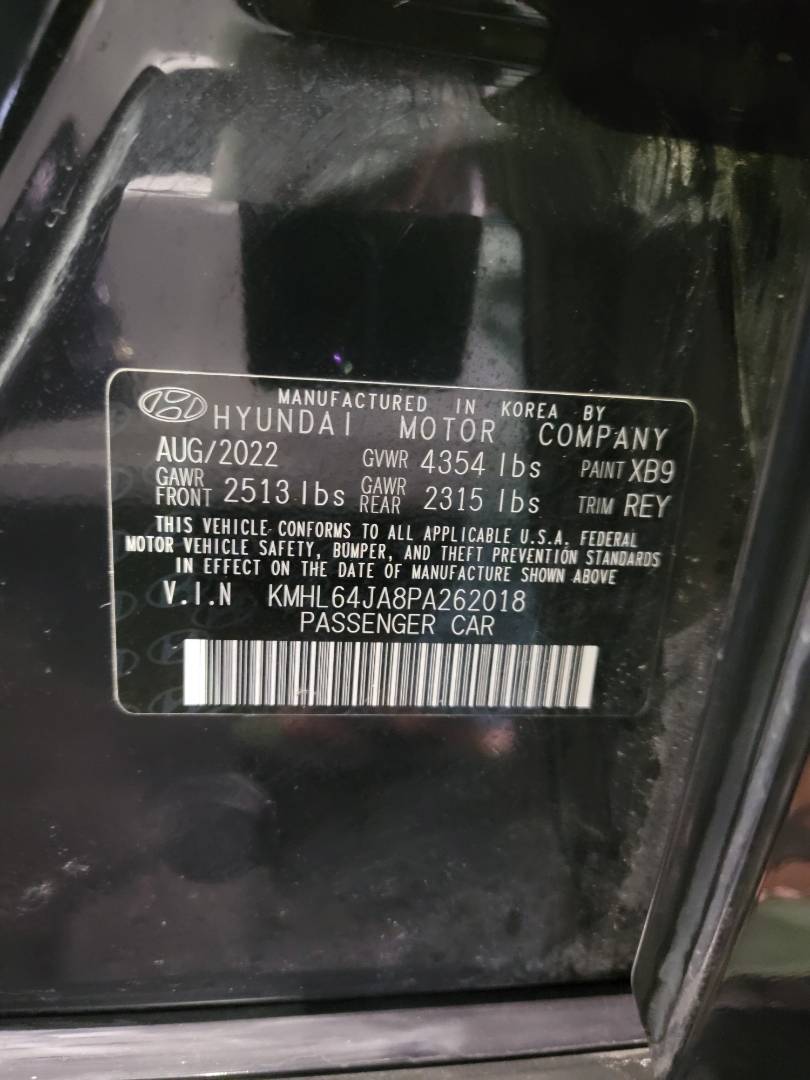 2023 HYUNDAI SONATA — 9497 Miles — Lot PA262018 — Main - Marhaba Auctions Used Cars - Image 9