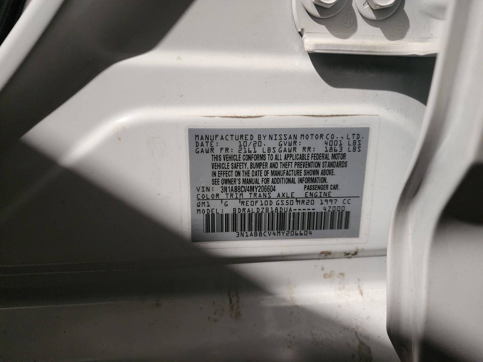 NISSAN SENTRA 2021 - Marhaba Auction Used Cars - Image 10