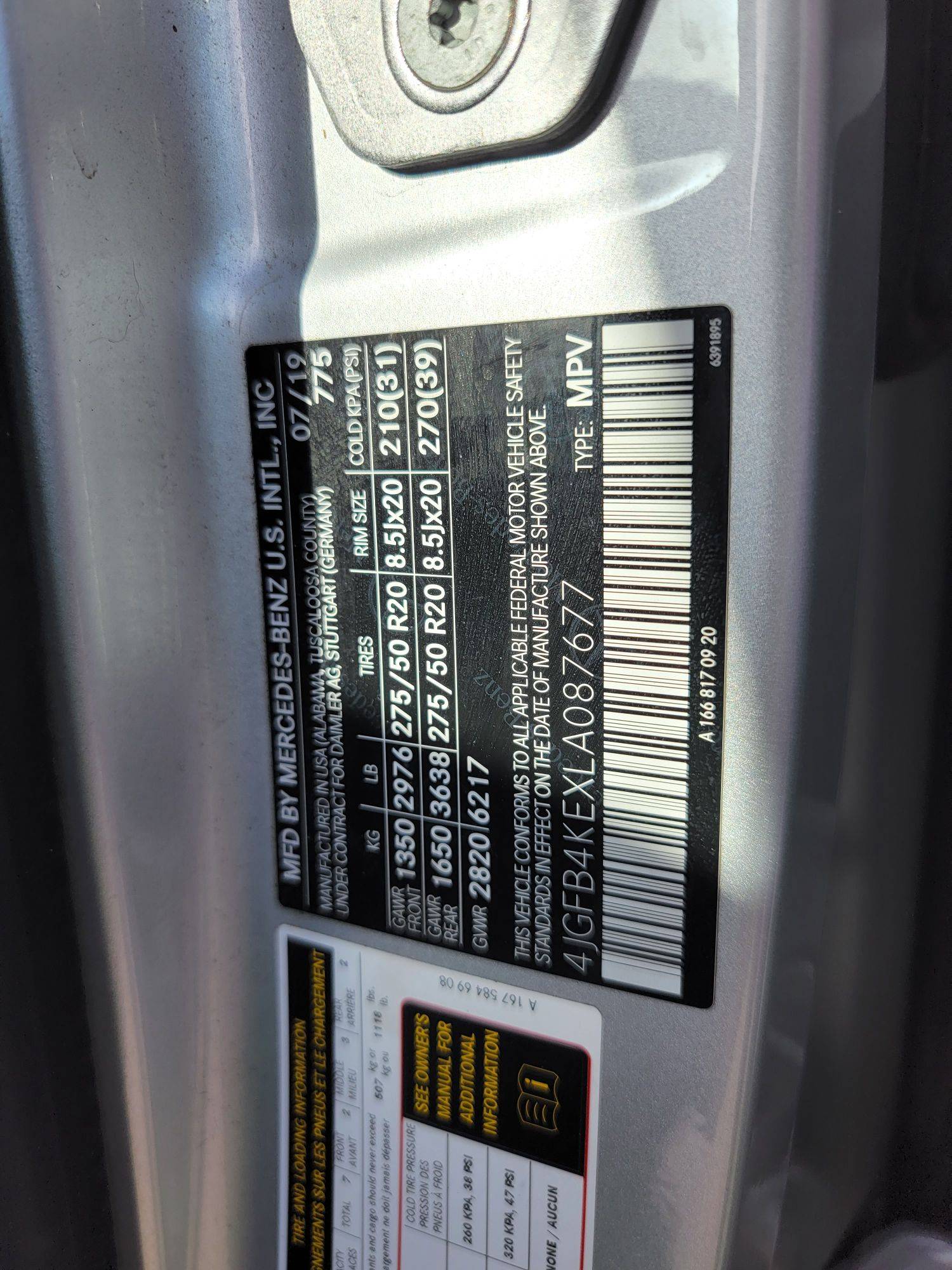 MERCEDES BENZ GLE 350 2020 - Marhaba Auction Used Cars - Image 11