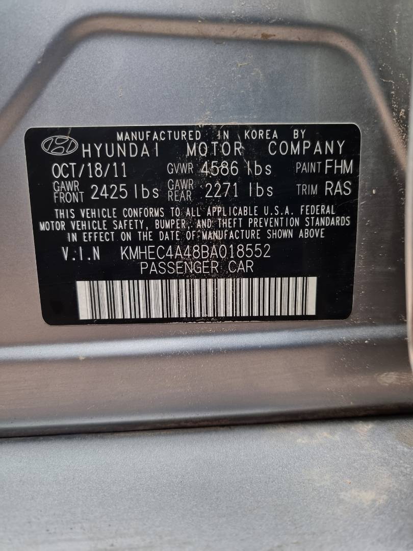 HYUNDAI SONATA 2011 - Marhaba Auction Used Cars - Image 9