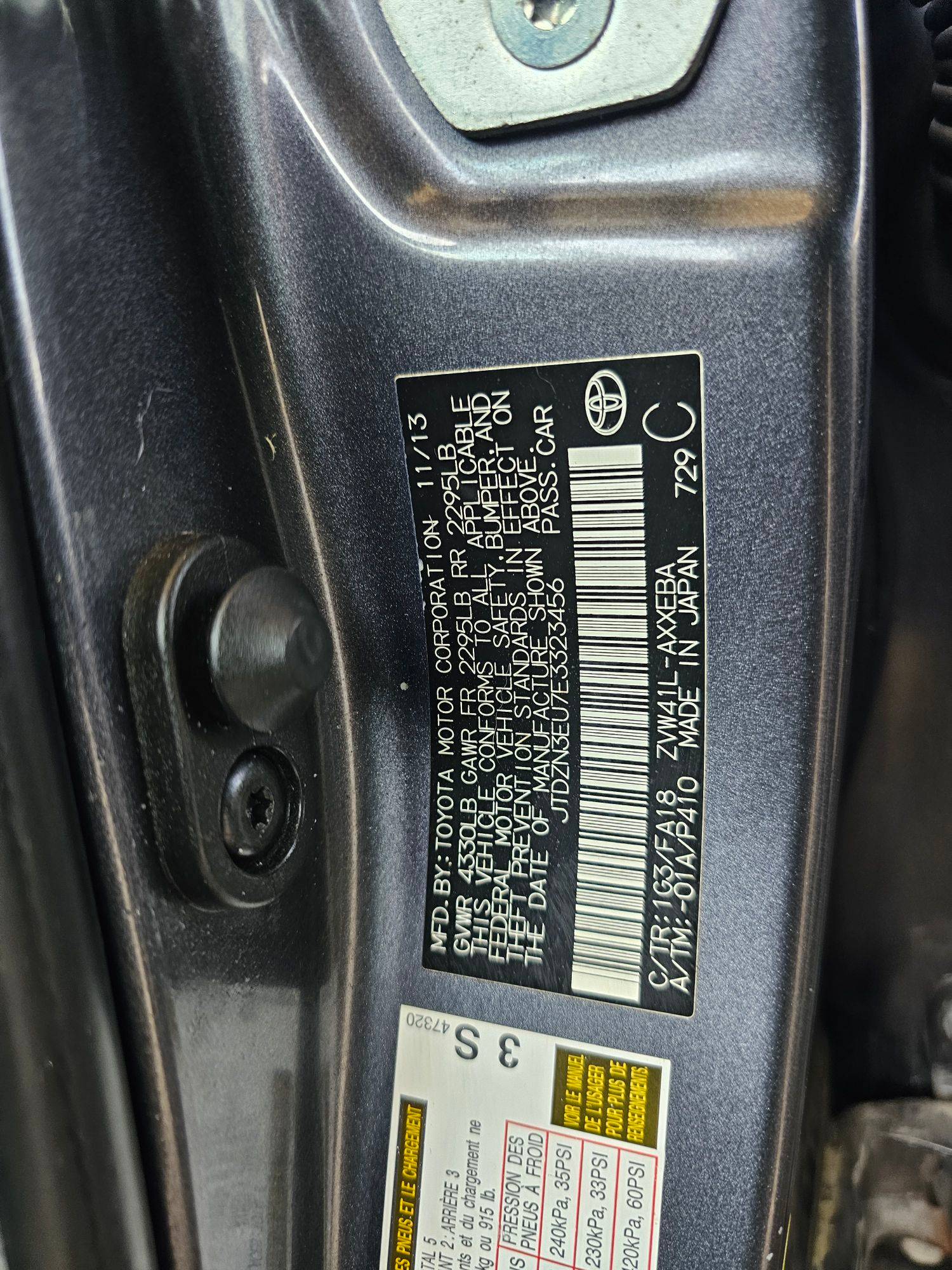 TOYOTA PRIUS 2014 - Marhaba Auction Used Cars - Image 10