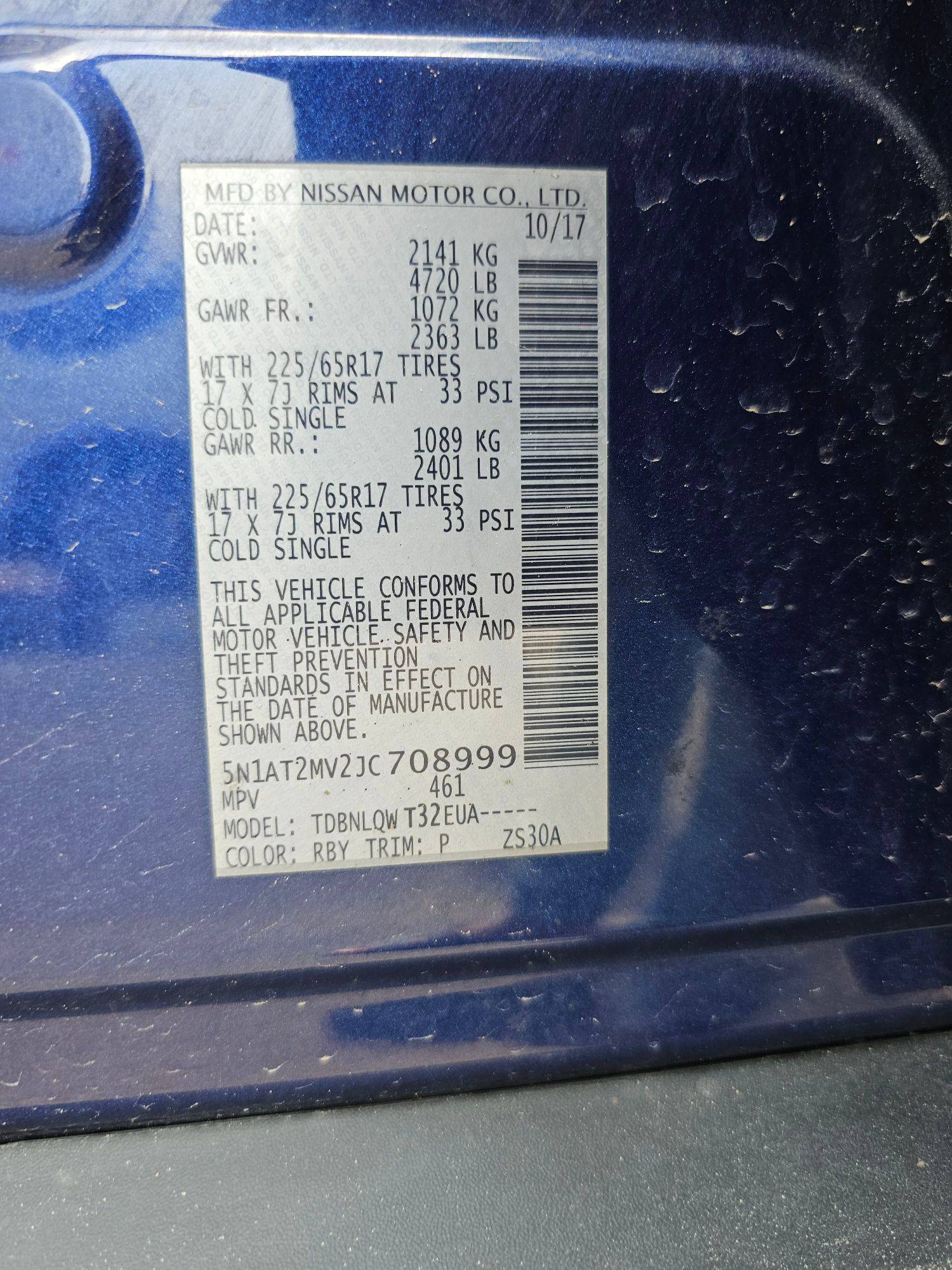 2018 NISSAN ROGUE — 131638 Miles — Lot V2JC708999 — Souq - Marhaba Auctions Used Cars - Image 9