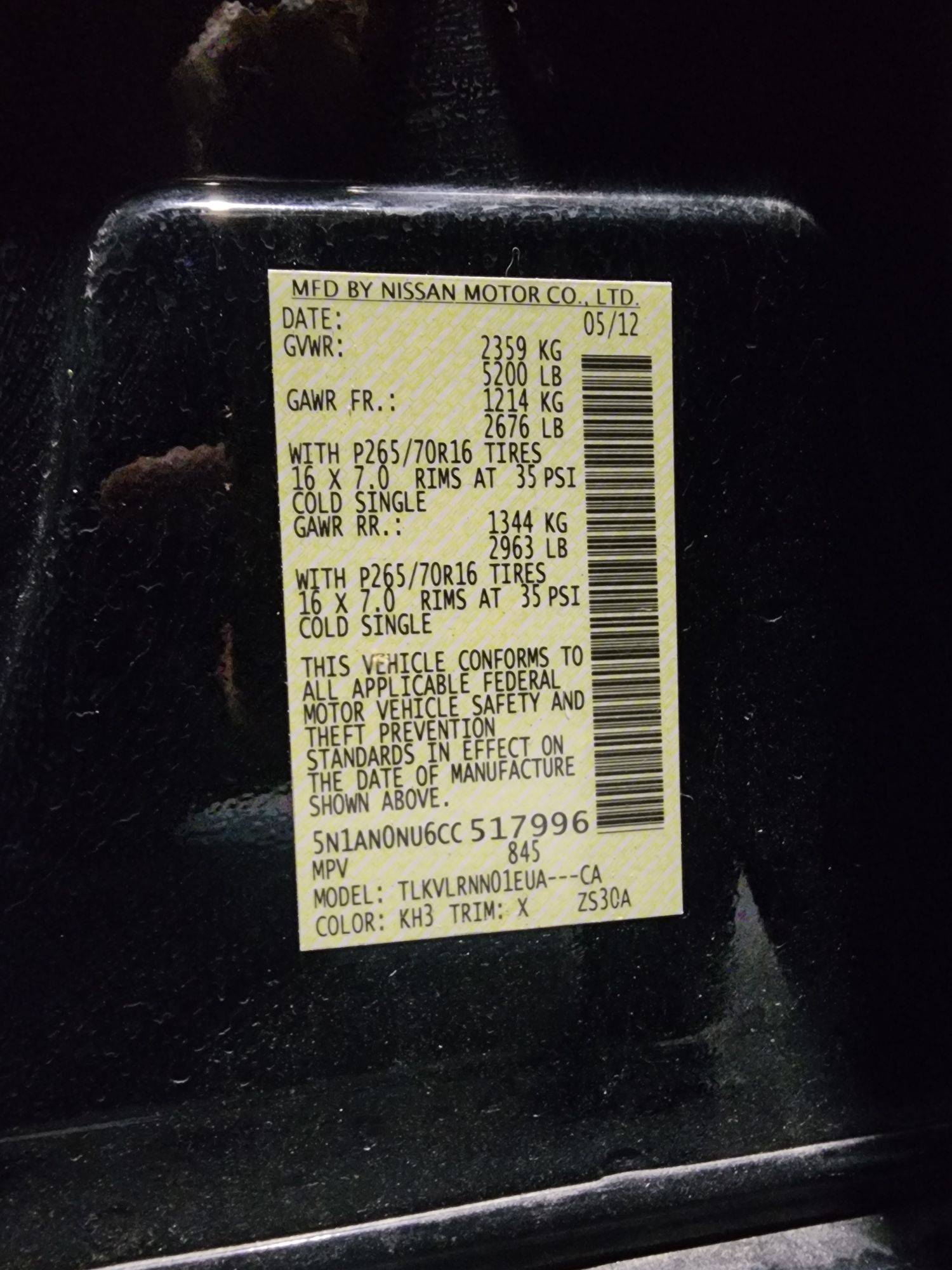 2012 NISSAN XTERRA — 227165 Miles — Lot 517996 — Al Quoz - Marhaba Auctions Used Cars - Image 12